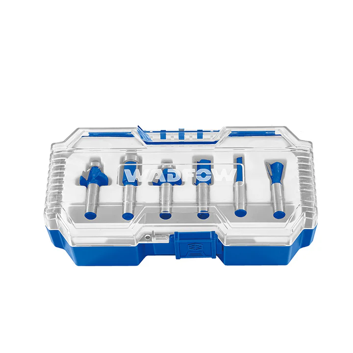 Conjunto de 6 brocas de 12 mm para tupia Wadfow WRKSR0112