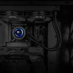 Mini tela de informações inteligente Porodo Gaming de 2,1" com fita adesiva 3M - Preta angola loja