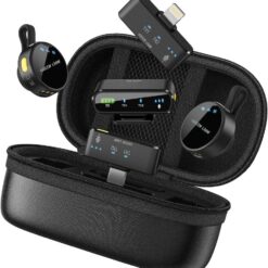 Microfone sem fio Green Lion GM-85X 3 em 1 visor LED 6h entrada USB-C/Lightning/receptor para câmera, redução de ruído - Image 14