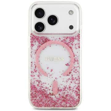 Capa Guess com base em resina e glitter MagSafe para iPhone 17 Pro Dourada - Image 3