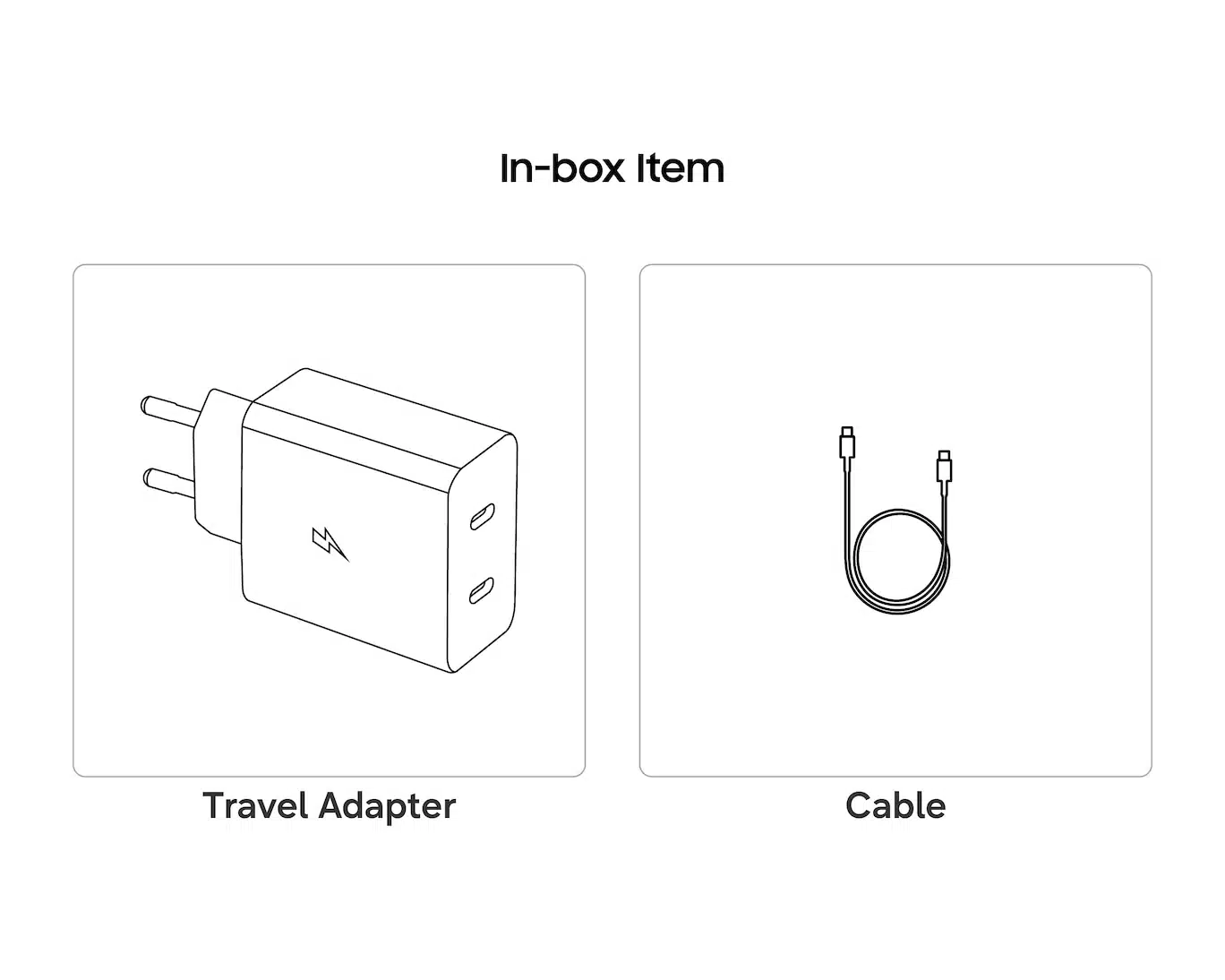 Carregador / Adaptador de energia Samsung Duo de 50W com cabo USB C 1.8m (Original) - Image 4