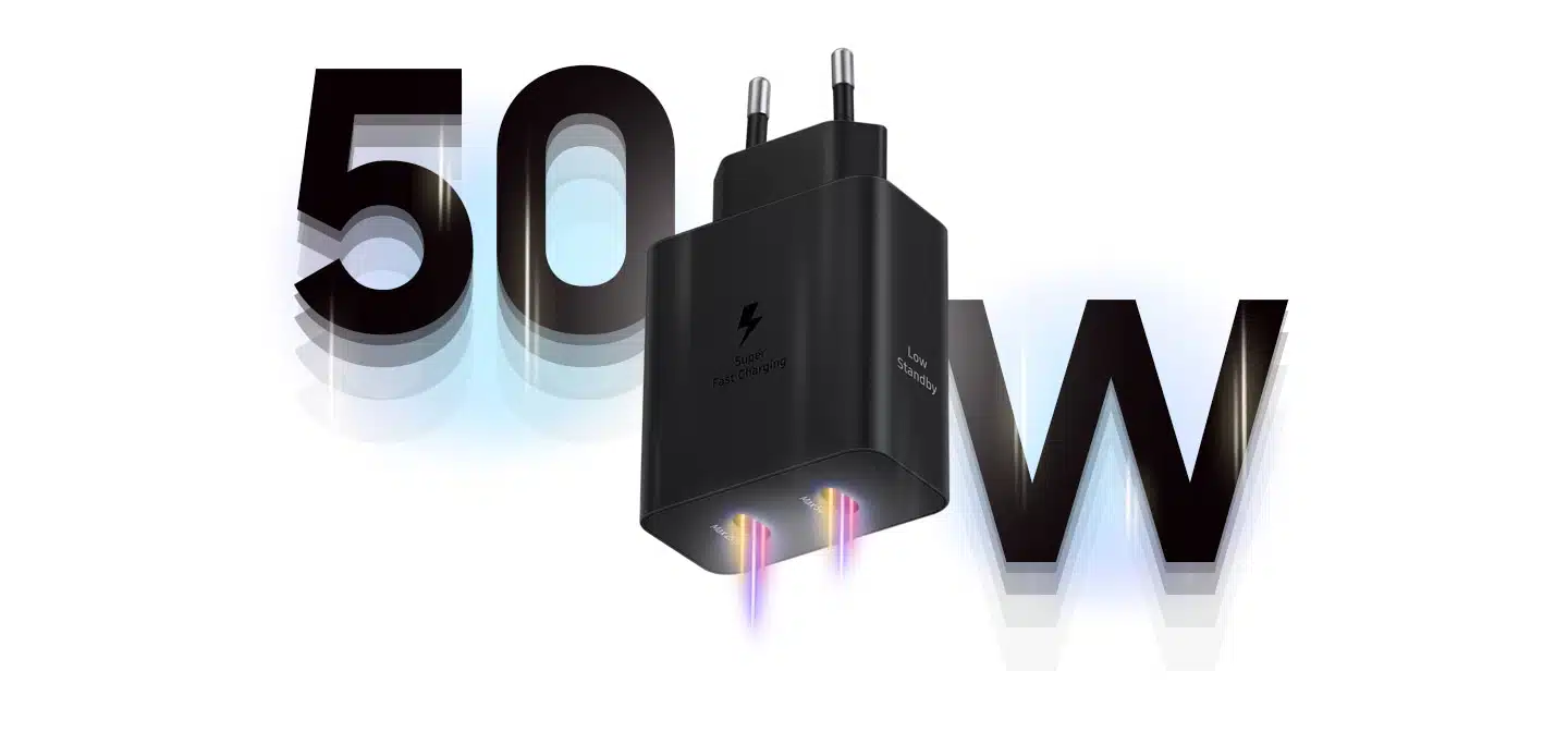 Carregador / Adaptador de energia Samsung Duo de 50W com cabo USB C 1.8m (Original) - Image 3