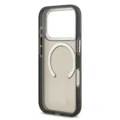 Capa Lacoste MagSafe transparente em TPU+PC com acabamento fosco para iPhone 17 Pro Max - Cinza Oliva - Image 6