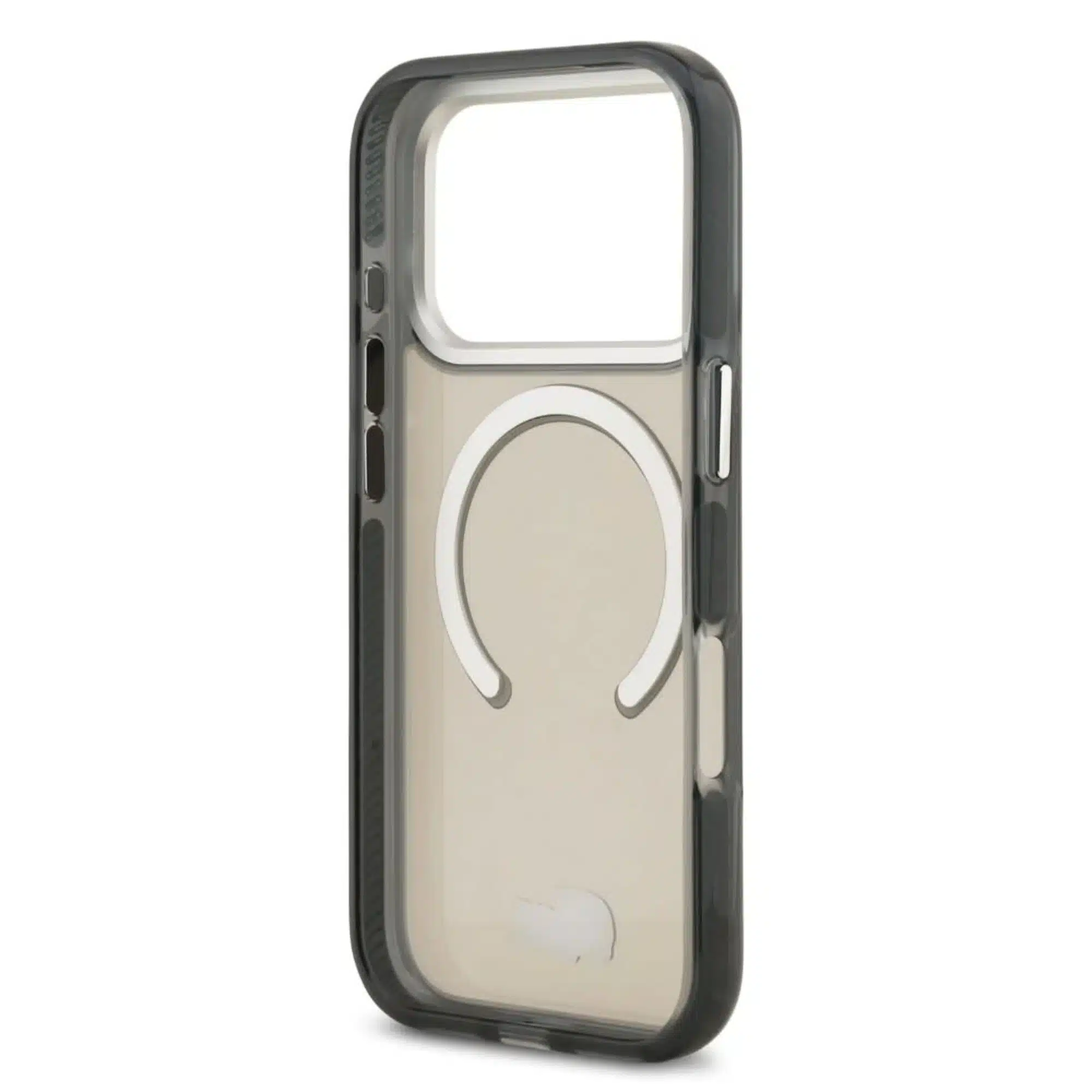 Capa Lacoste MagSafe transparente em TPU+PC com acabamento fosco para iPhone 17 Pro Max - Cinza Oliva - Image 6