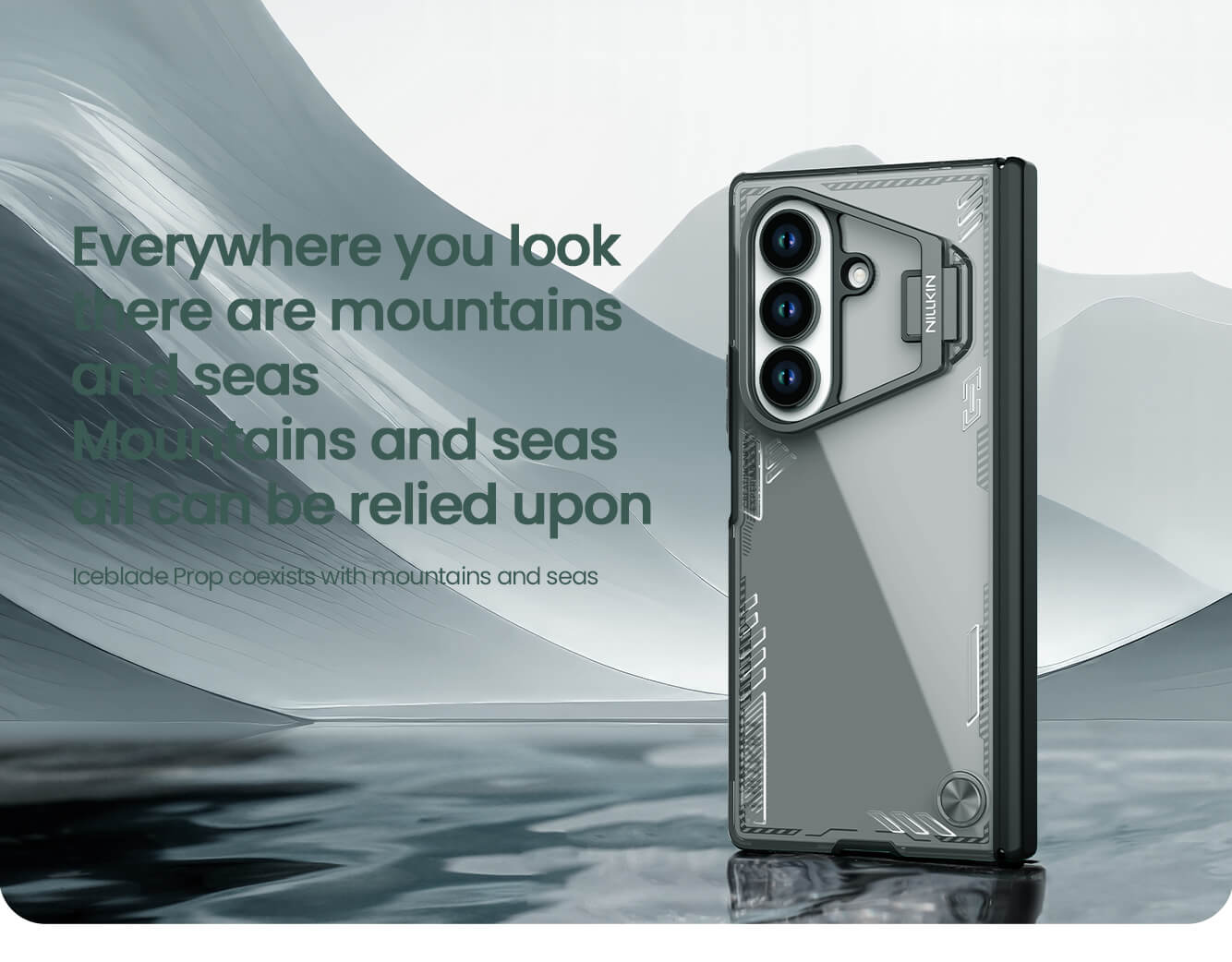 Capa protetora Nillkin Iceblade Fold para câmera do Samsung Galaxy Z Fold7 - Gray - Image 7