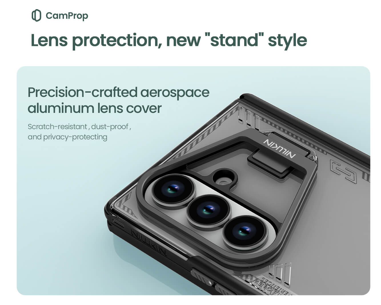 Capa protetora Nillkin Iceblade Fold para câmera do Samsung Galaxy Z Fold7 - Gray - Image 17