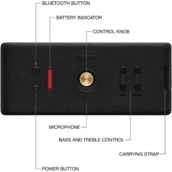 Coluna Portátil Marshall Middleton II Bluetooth Black & Brass