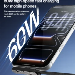 Cabo de carregamento rápido YESIDO USB-C para lightning de 60W com suporte dobrável - Image 5