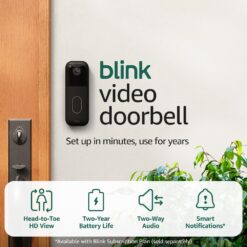 Alternative view of Campainha de vídeo Blink – Visão HD de ponta a ponta Módulo de sincronização Core incluído