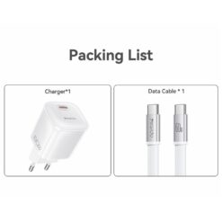 Carregador USB C Gan YC117 de 60W com cabo USB C Yesido - Laranja - Imagem 3