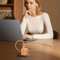 Carregador USB C Gan YC117 de 60W com cabo USB C Yesido - Laranja - Imagem 12