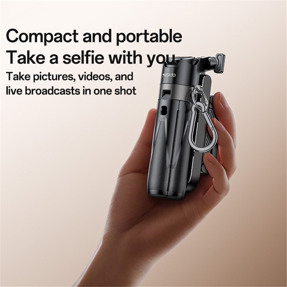 Mini Bastão de Selfie com Tripé Extensível e Compatível com Bluetooth para Android/iOS com Controle Remoto YESIDO SF29 - Image 2