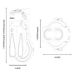 MINI Tripé Bastão de Selfie com Suporte Magnético para Celular e Controle Remoto para Viagens/Vlogs YESIDO SF31 - Image 11