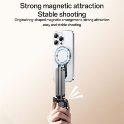 MINI Tripé Bastão de Selfie com Suporte Magnético para Celular e Controle Remoto para Viagens/Vlogs YESIDO SF31 - Image 4