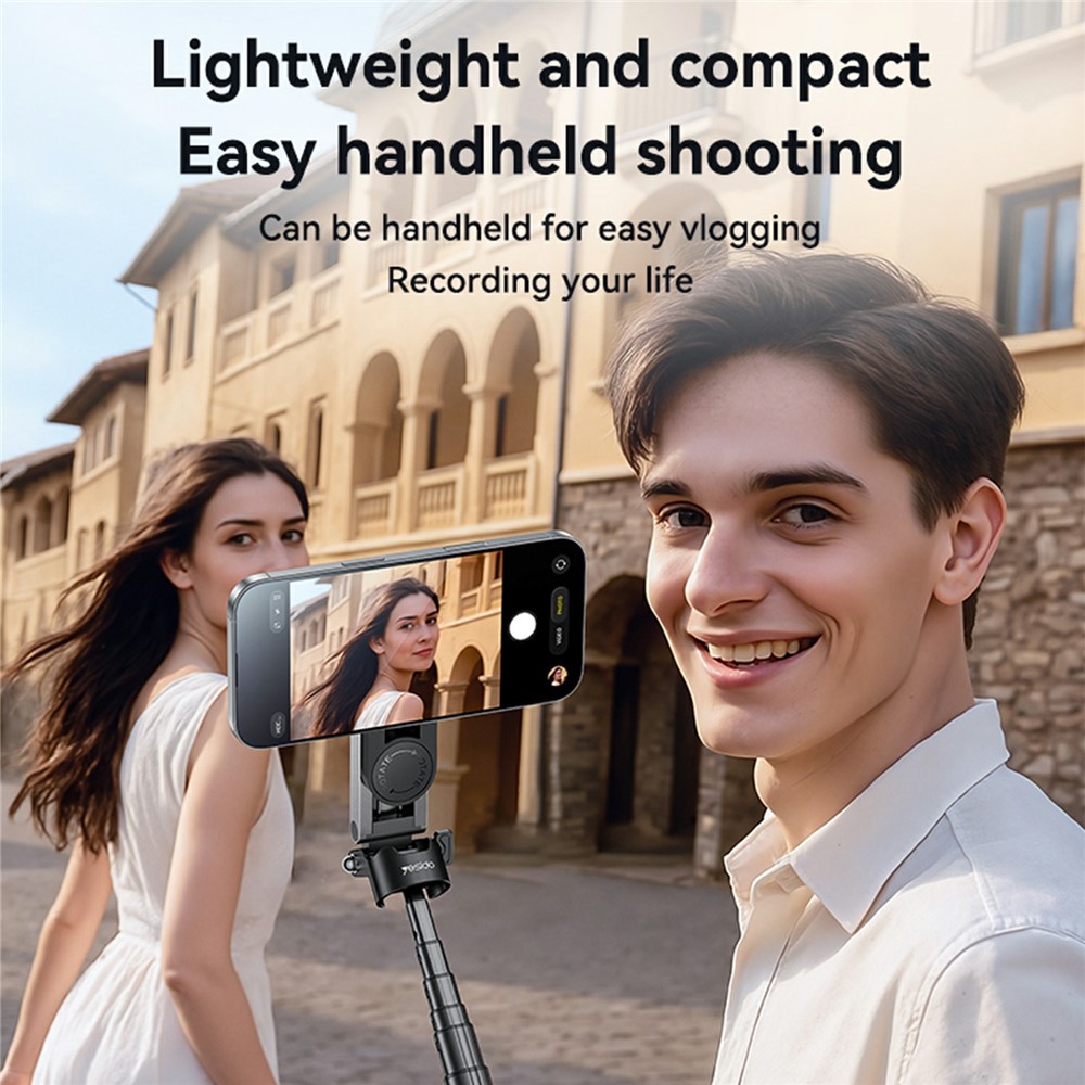 MINI Tripé Bastão de Selfie com Suporte Magnético para Celular e Controle Remoto para Viagens/Vlogs YESIDO SF31 - Image 7