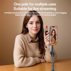 MINI Tripé Bastão de Selfie com Suporte Magnético para Celular e Controle Remoto para Viagens/Vlogs YESIDO SF31 - Image 8