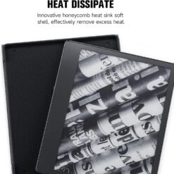 Capa premium magnética dobrável com suporte triplo para Kindle Scribe de 10,2" Ativação/desativação automática com suporte triplo e porta-caneta - Preta - Image 6