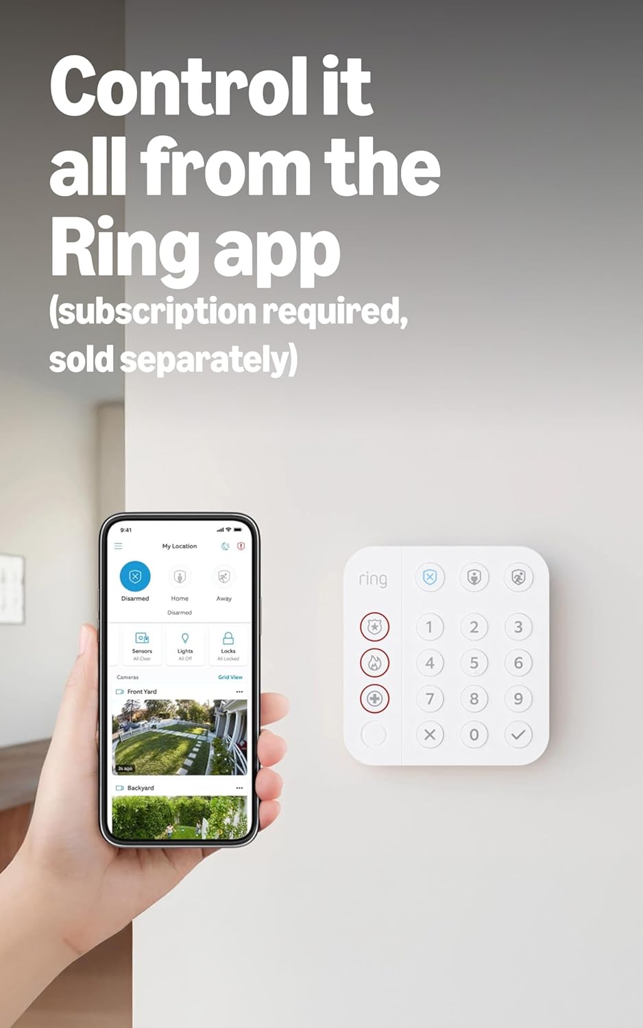 Kit Ring Alarm de 8 peças sistema de segurança residencial / comercial com monitoramento 24 horas por dia - Image 3