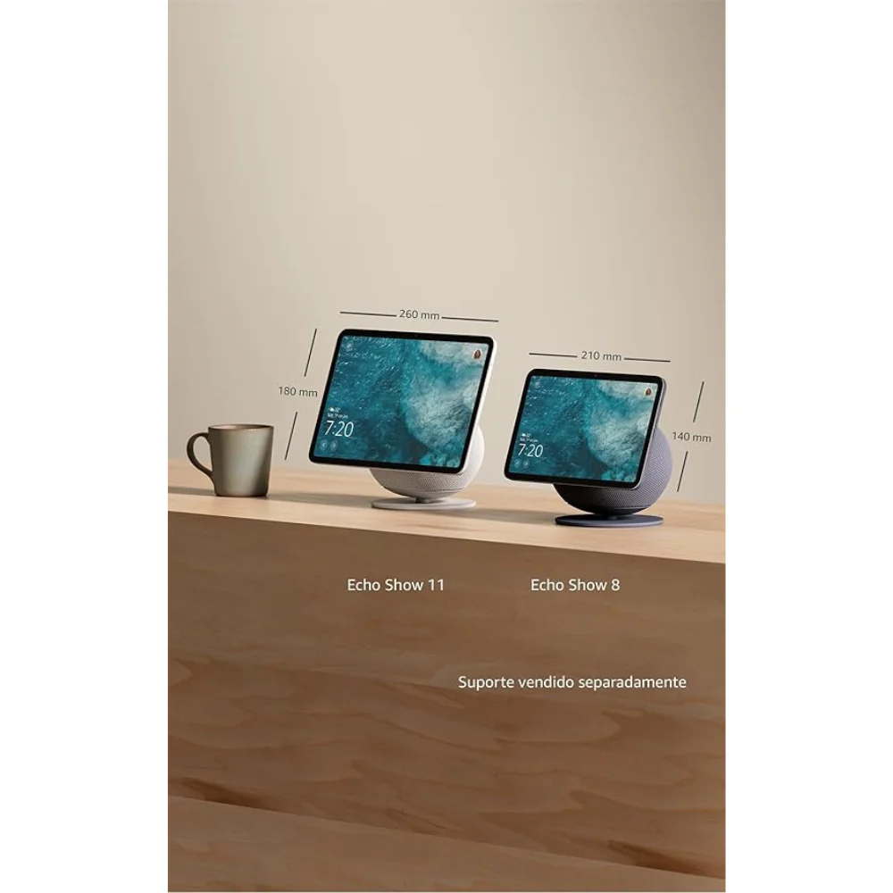 Amazon Alexa Assistente Virtual Echo Show 11 (2026) – Tela HD de 11" com áudio espacial e Alexa - Branco Glaciar - Image 8