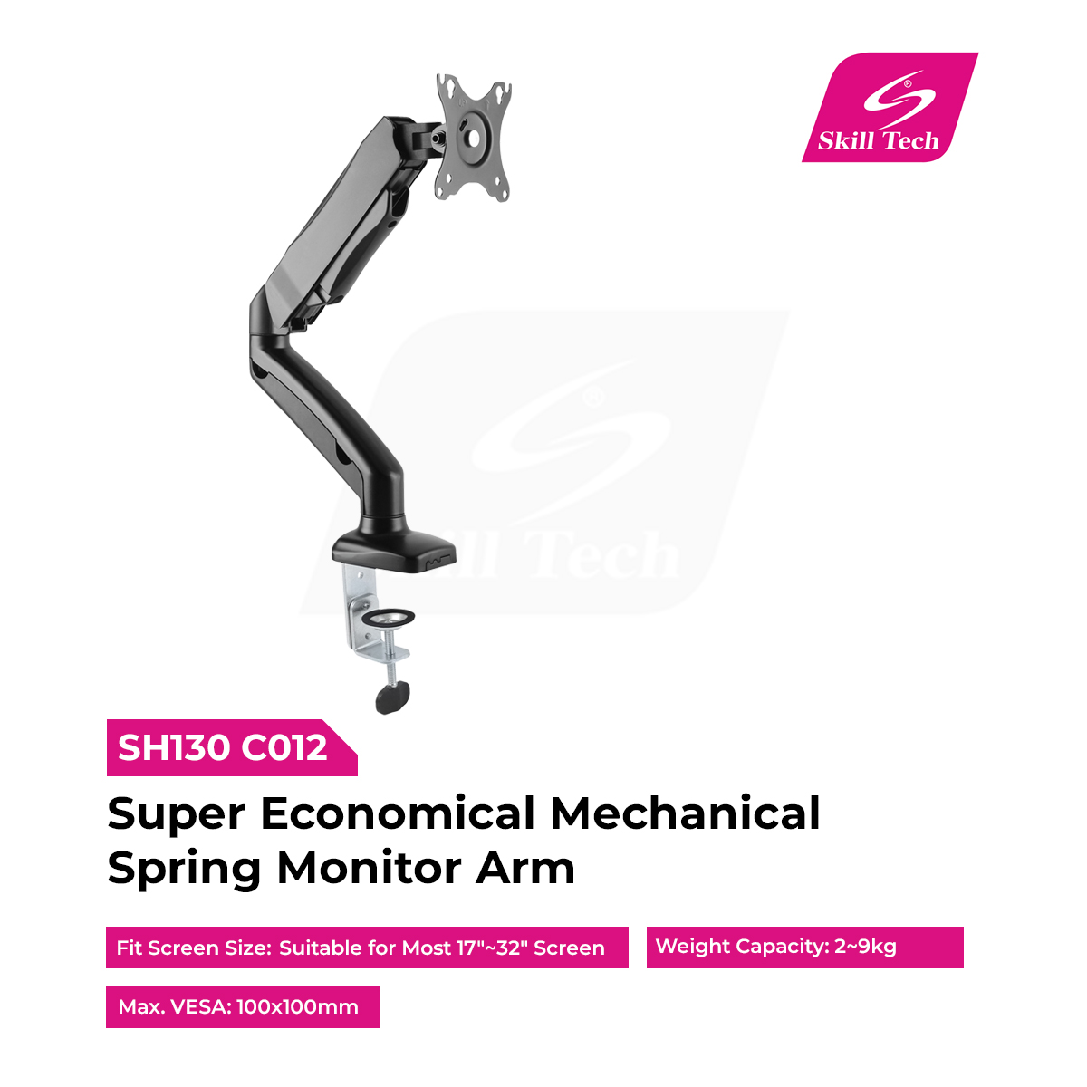 Suporte / Braço mecânico para monitor super econômico com mola de 17"-32" - Image 2