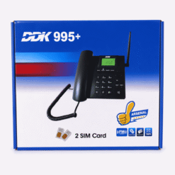 Telefone Fixo Sem Fio GSM de Mesa com Cartão SIM Duplo DDK 995+ - Preto - Image 4