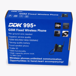 Telefone Fixo Sem Fio GSM de Mesa com Cartão SIM Duplo DDK 995+ - Preto - Image 5