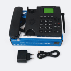 Telefone Fixo Sem Fio GSM de Mesa com Cartão SIM Duplo DDK 995+ - Preto - Image 6
