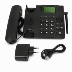 Telefone Fixo Sem Fio GSM de Mesa com Cartão SIM Duplo DDK 995+ - Preto - Image 7