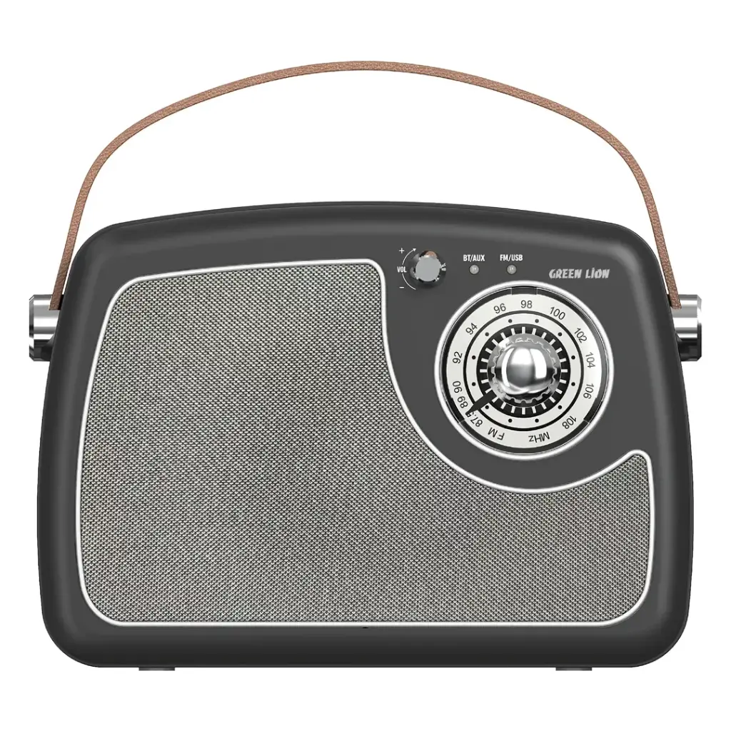 Alto-falante de rádio retrô Green Lion