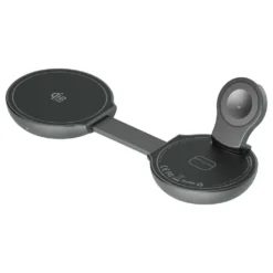 Alternative view of Carregador sem fio triplo Green Lion Qi2.2 - Cinza