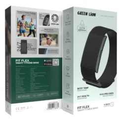 Bracelete inteligente Fit Flex para atividades físicas - Preto - Image 3