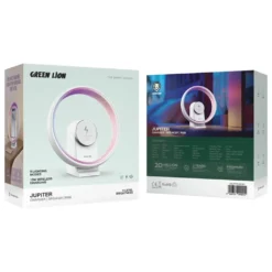 Alternative view of Coluna Bluetooth  Jupiter com luminária de mesa Green Lion - Branca