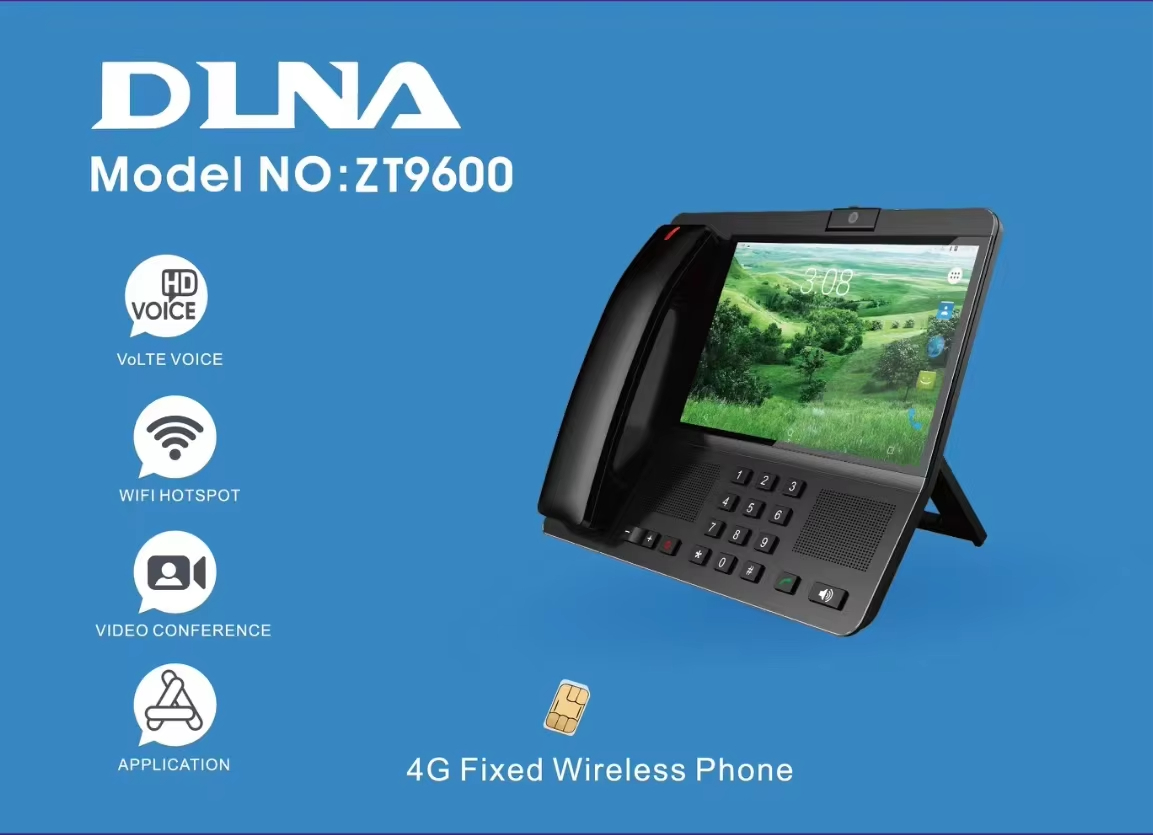 Telefone Fixo wireless 4G / 16GB tela de 8" com Android 11 ZT9600 DLNA - Image 4