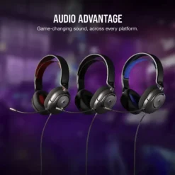 Bundle Corsair 4-in-1 Gaming Teclado K55 Core RGB (PT) + Rato Harpoon RGB Pro 12000DPI + Headset HS35 Surround v2 + Tapete de Rato M - Image 8