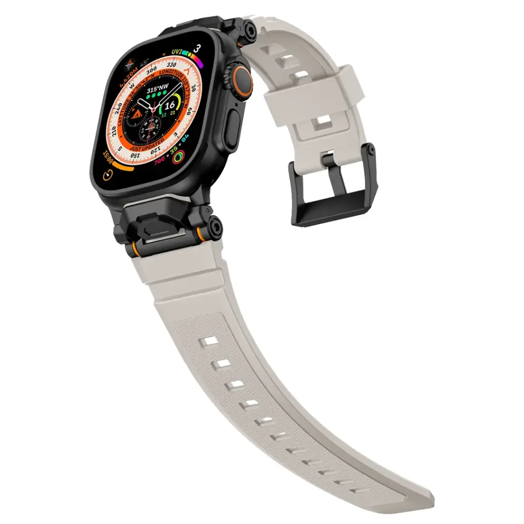 Bracelete para Apple Watch Ultra / Samsung Watch Ultra Levelo Nico 49/46 mm - Branca - Image 2