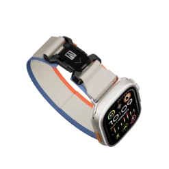 Alternative view of Bracelete para Apple Watch Levelo Rove em nylon com fivela de metal - Laranja Bege