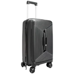 Conjunto de 3 malas de viagem Levelo Tenax PP inquebráveis, tamanhos 21", 25" e 29" - Preto - Image 3