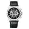 Relógio Masculino NAVIFORCE Novo com Múltiplos Mostradores, Cronógrafo, Relógio de 24 Horas, Pulseira de Couro, Relógio de Luxo Moderno para Homens NF8077