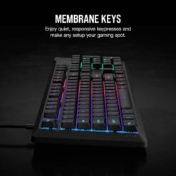 Bundle Corsair 4-in-1 Gaming Teclado K55 Core RGB (PT) + Rato Harpoon RGB Pro 12000DPI + Headset HS35 Surround v2 + Tapete de Rato M - Image 5