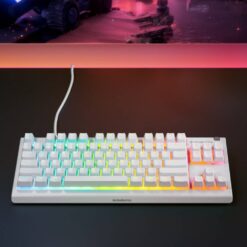 Alternative view of Teclado Steelseries Apex 3 TKL RGB US Branco (Open Box)
