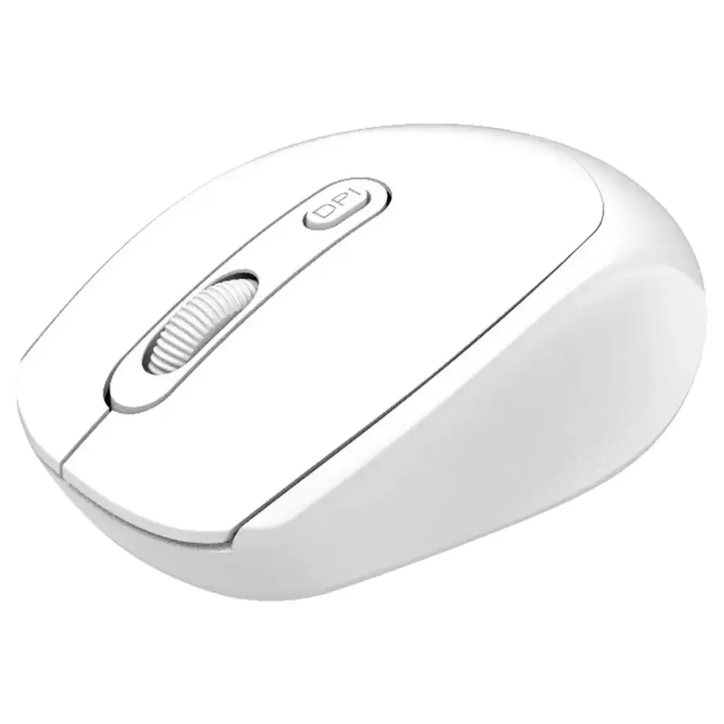 Rato sem fio Porodo 1600DPI com modo duplo - Branco - Image 3