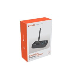 Transmissor e receptor Bluetooth 3 em 1 Porodo e adaptador de áudio sem fio - Preto angola luanda