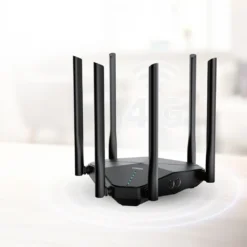 Roteador Wi-Fi portátil de banda dupla Porodo - Preto angola