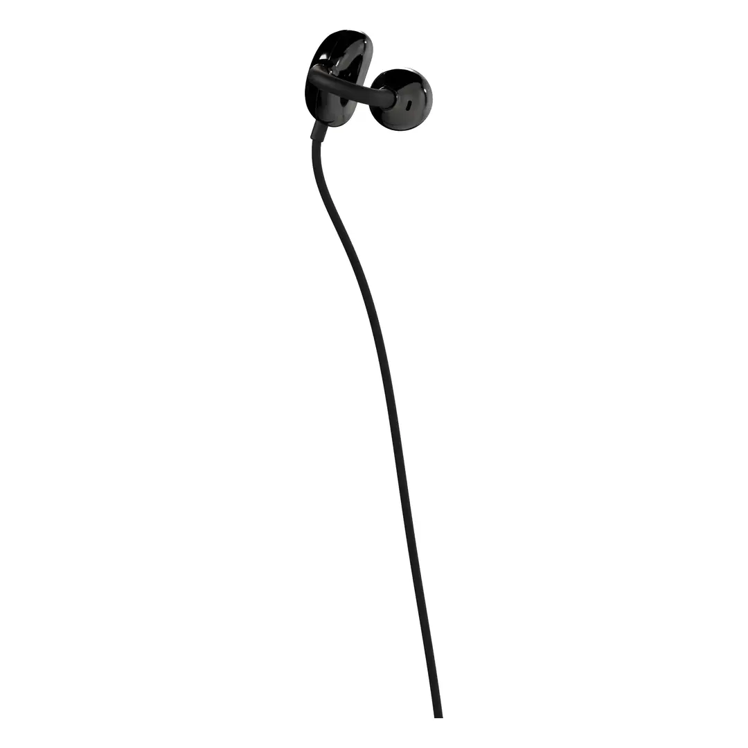 Auriculares com fio USB-C Powerology Voro Earhook - Preto - Image 3