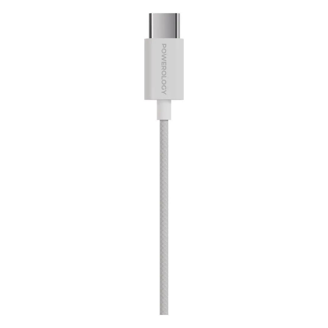 Auriculares com fio USB-C Powerology Voro Earhook - Branco - Image 2