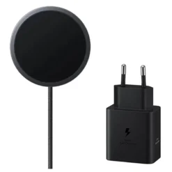 Carregador sem fio magnético Qi2 de 25W + carregador de 45W - Cinza escuro (Original) - Imagem 3