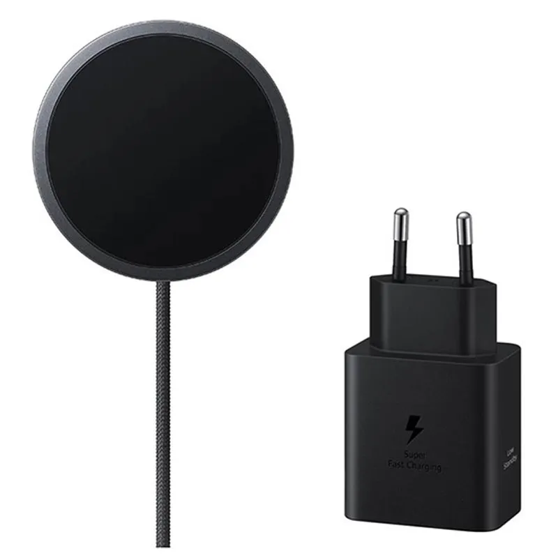 Carregador sem fio magnético Qi2 de 25W + carregador de 45W - Cinza escuro (Original) - Imagem 3