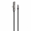 Cabo de carregamento rápido YESIDO USB-C para lightning de 60W com suporte dobrável