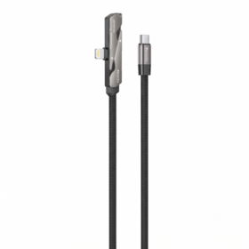 Cabo de carregamento rápido YESIDO USB-C para lightning de 60W com suporte dobrável