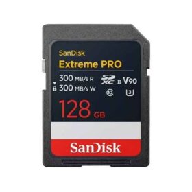 Cartão de Memória SDXC SANDISK Extreme PRO 128GB (300MB/s) UHS-II, U3, V90
